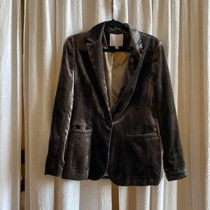 Anthropologie ett:twa velvet jacket size 6